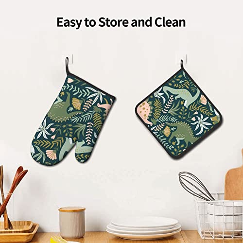 Dino Oven Mitts & Pot Holders Set