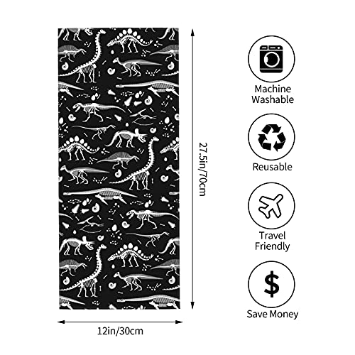 Dino Skeleton Fingertip Towels for Bath & Kitchen