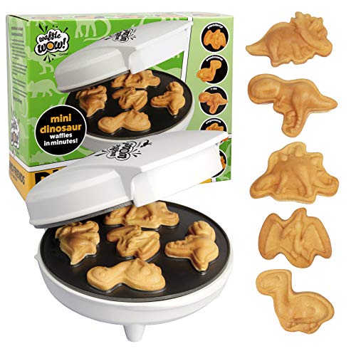 Dinosaur Mini Waffle Maker: 5 Shaped Dinos