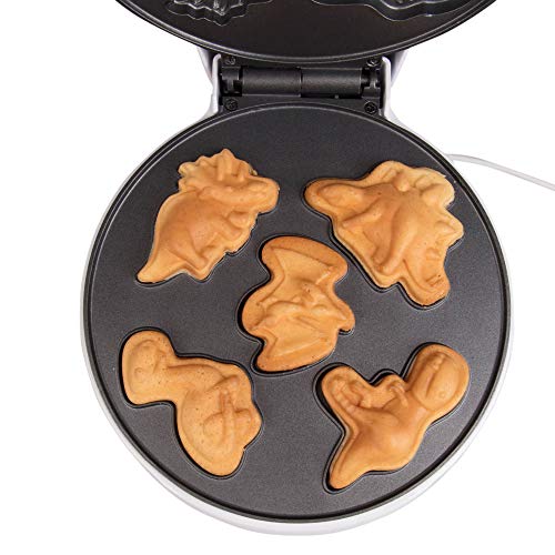 Dinosaur Mini Waffle Maker: 5 Shaped Dinos