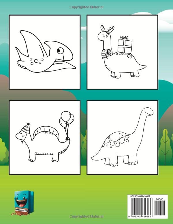 Dino Coloring Book for Kids 2-4: Enhances Skills