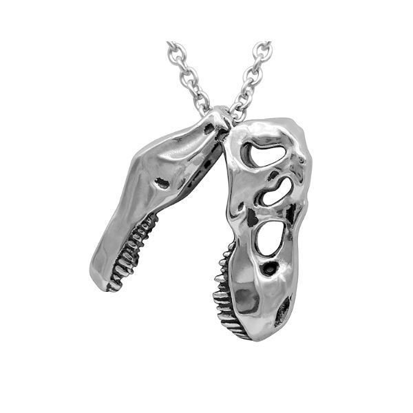 Controse Mini T-Rex Skull Dinosaur Necklace