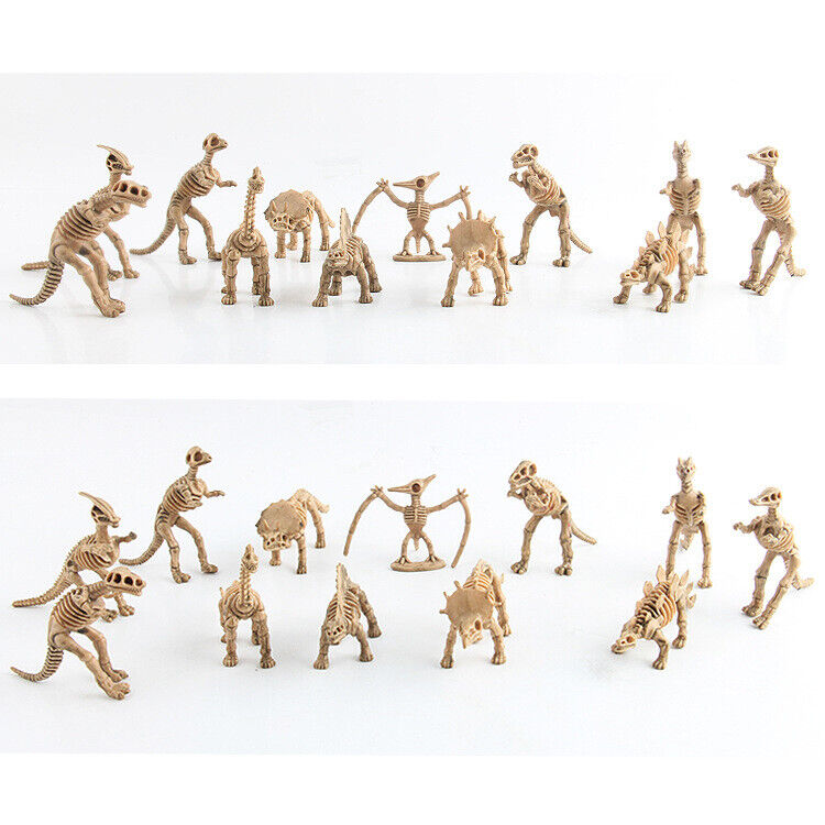12 Unique Dinosaur Fossil Skeleton Figures