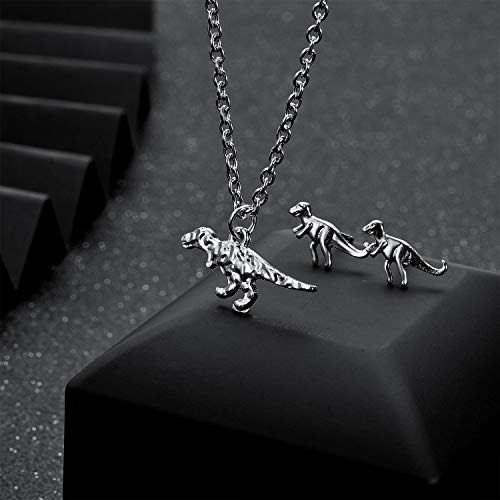 Dinosaur Jewelry Set: Necklace & Earrings - 6 pieces
