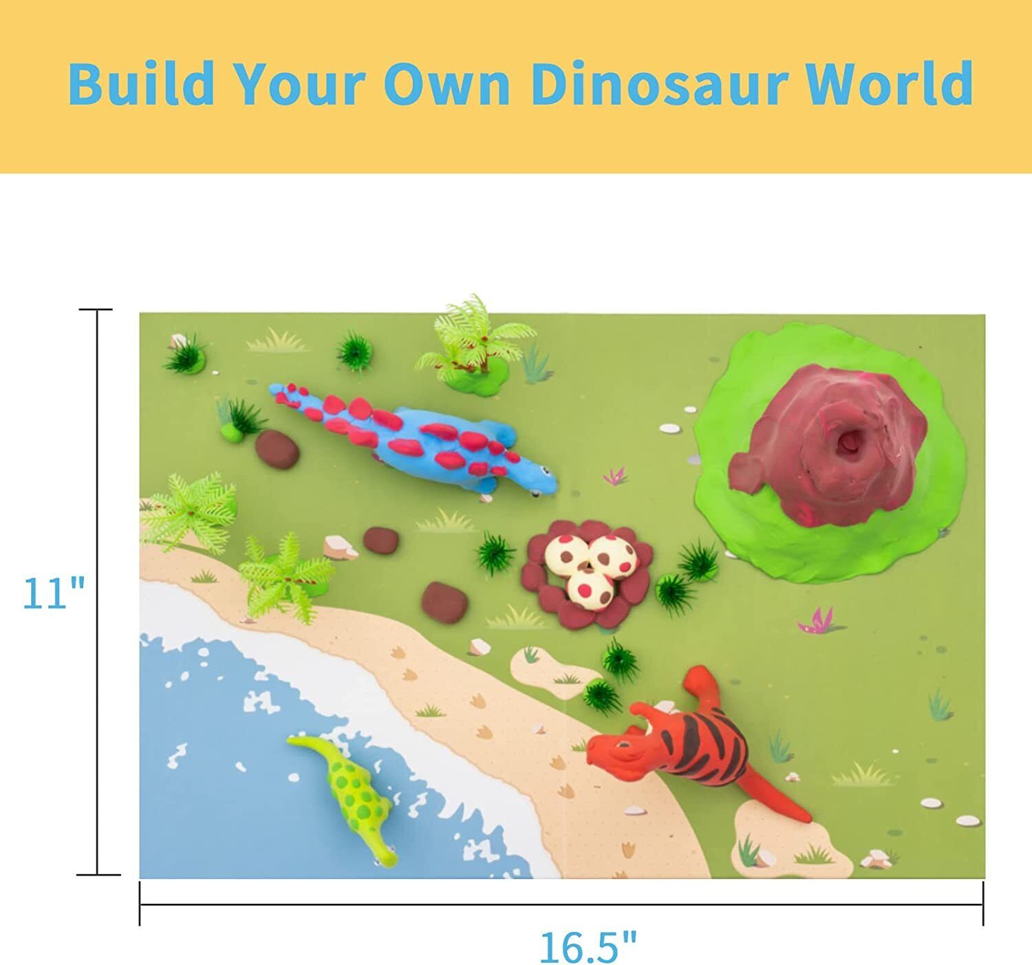 Air Dry Clay for Kids Modeling Clay Dinosaur Kit for Kids Boys Build Dinos Craft
