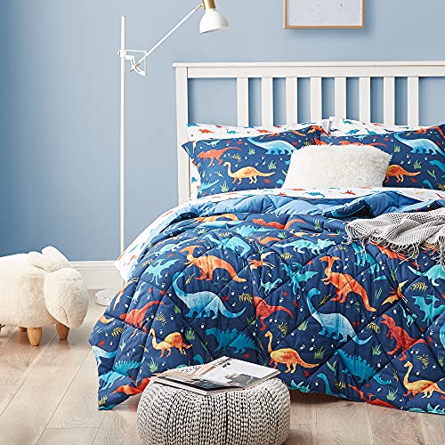 Dinosaur Twin Bedding Set for Boys, 5-Piece