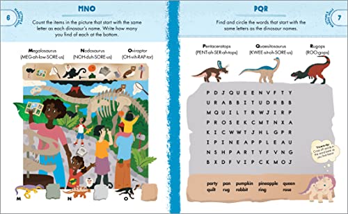 Dinosaur Activity Book for First Graders
