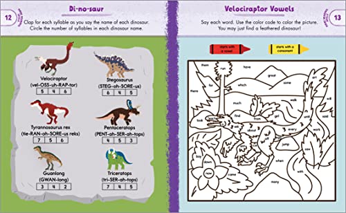 Dinosaur Activity Book for First Graders