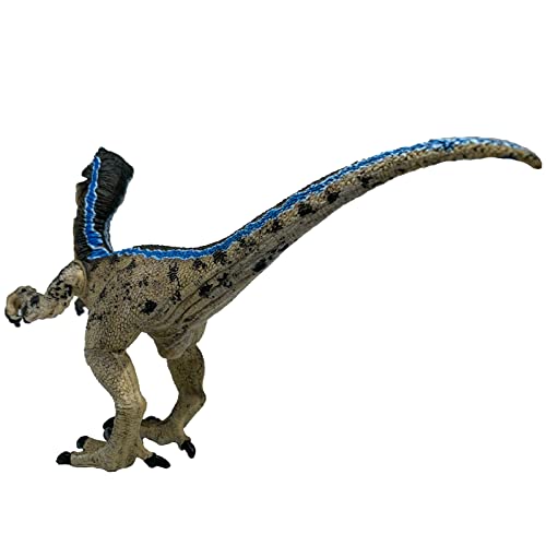 Momoplay Dinosaur Toys,Velociraptor Dinosaur Action Figure, Birthday Cake Toppers, Party Favors, Gifts, Room Decoration for Kids 3-12 Years Old