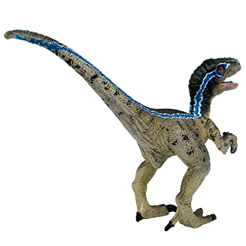 Momoplay Dinosaur Toys,Velociraptor Dinosaur Action Figure, Birthday Cake Toppers, Party Favors, Gifts, Room Decoration for Kids 3-12 Years Old