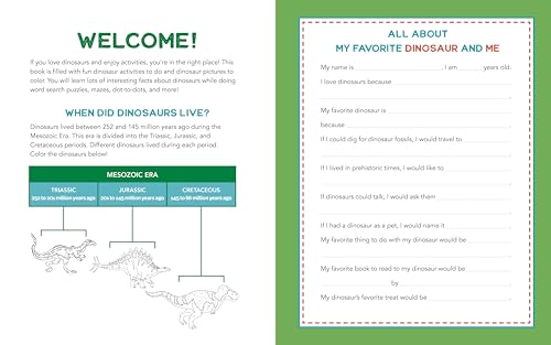 70 Dinosaur Activities Book for Kids