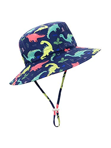 Navy Dinosaur Toddler Sun Hat