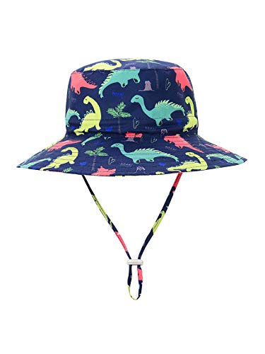 Navy Dinosaur Toddler Sun Hat