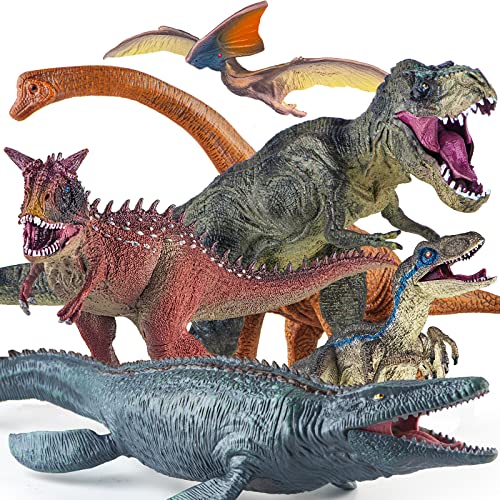 6 Realistic Dinosaur Toy Pack for Kids