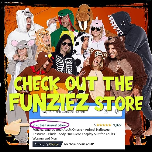 FUNZIEZ! Adult Triceratops Costume - Plush One Piece Dinosaur Costume - One Piece Pajamas(Grey, Large)