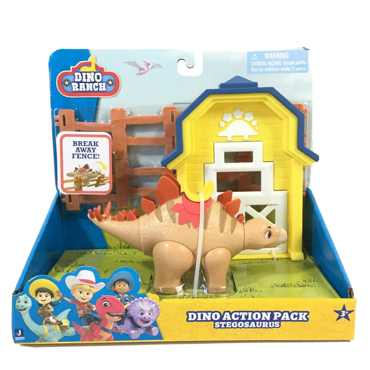 DINO RANCH 🦕  ACTION PACK TOY STEGOSAURUS BREAK AWAY FENCE‼️