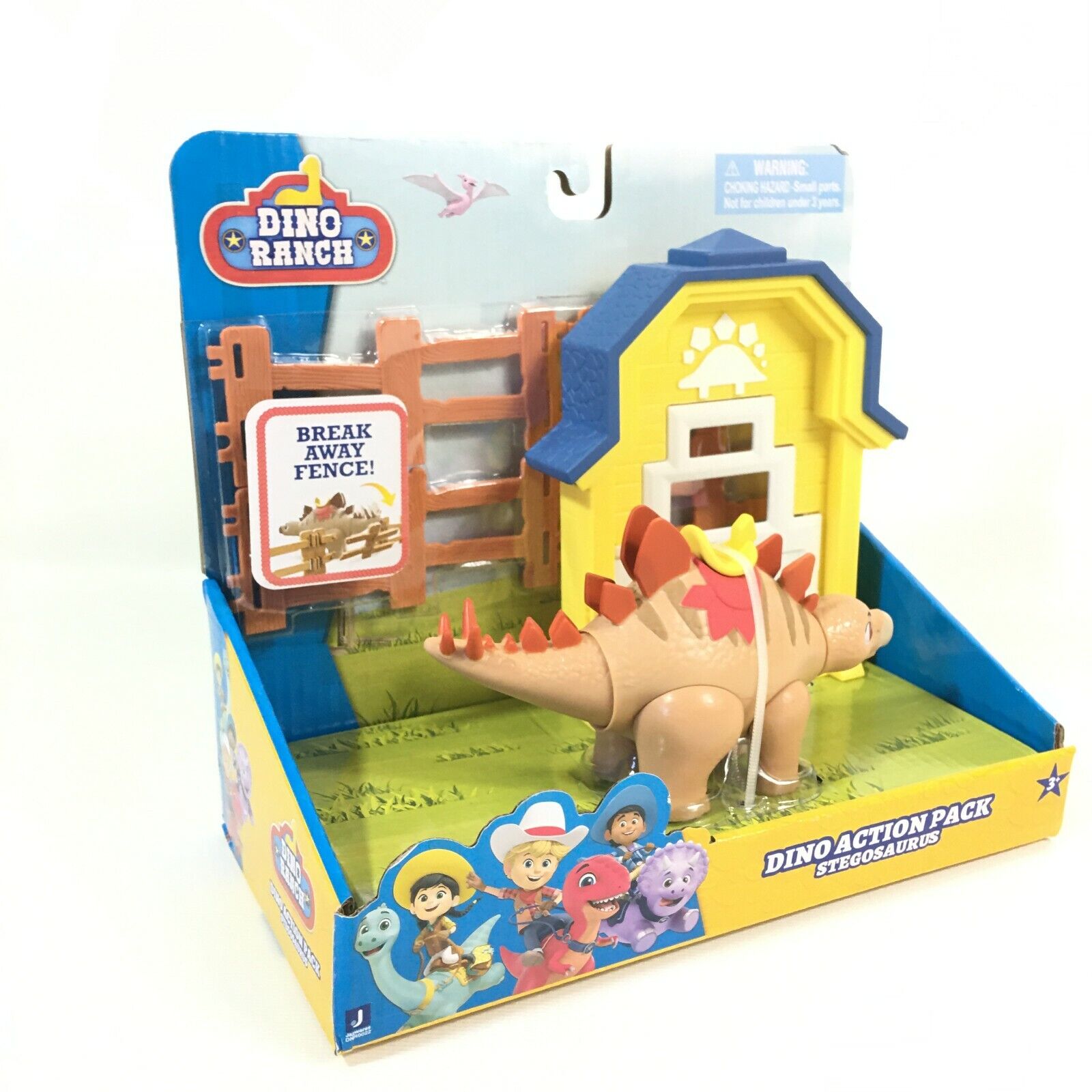 DINO RANCH 🦕  ACTION PACK TOY STEGOSAURUS BREAK AWAY FENCE‼️