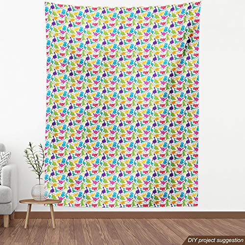 Dinosaur Print Fabric for Upholstery, 3 Yards