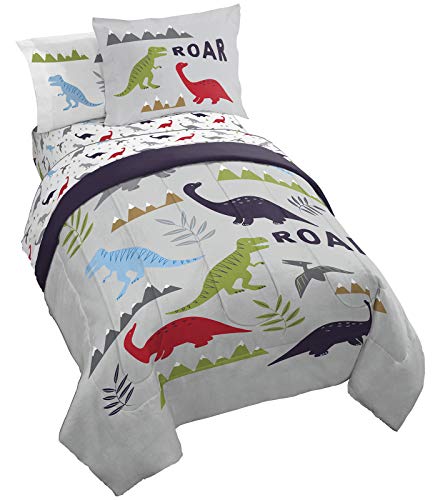 Dinosaur Roar Twin Bedding Set with Comforter & Sheet