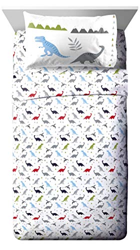 Dinosaur Roar Twin Bedding Set with Comforter & Sheet