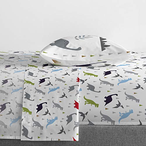 Dinosaur Roar Twin Bedding Set with Comforter & Sheet