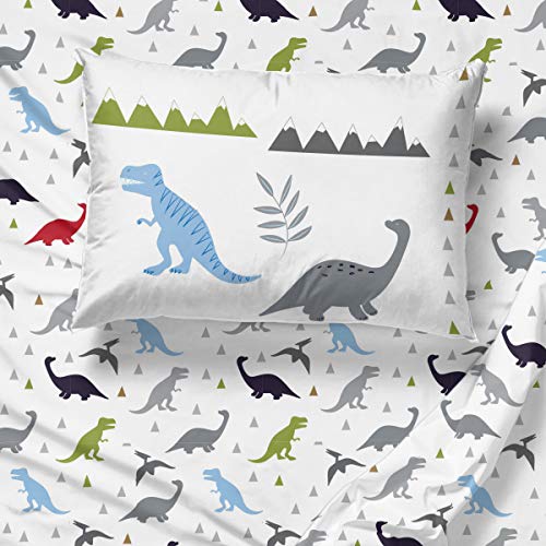 Dinosaur Roar Twin Bedding Set with Comforter & Sheet