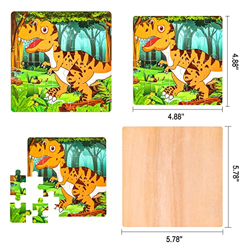 Max Fun 4 Pack 20Pcs Toddler Puzzles for Kids Ages 3-5 Dinosaur Puzzle Preschool Educational Learning Puzzles Toys Set for Boys and Girls