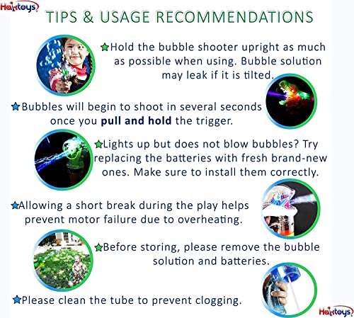 Light-Up Dinosaur Bubble Gun Toy - Sound-Free!