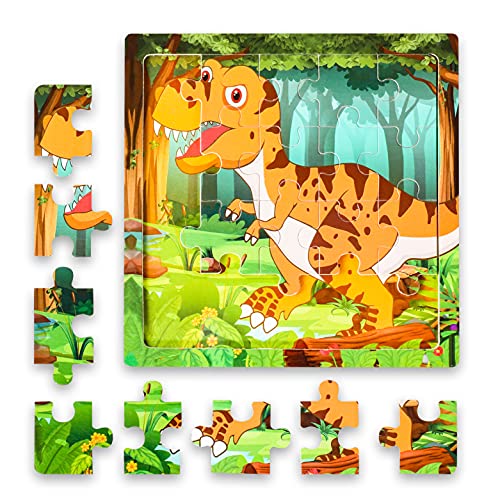 Max Fun 4 Pack 20Pcs Toddler Puzzles for Kids Ages 3-5 Dinosaur Puzzle Preschool Educational Learning Puzzles Toys Set for Boys and Girls