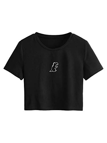 Dinosaur Crop Top for Women by SweatyRocks
