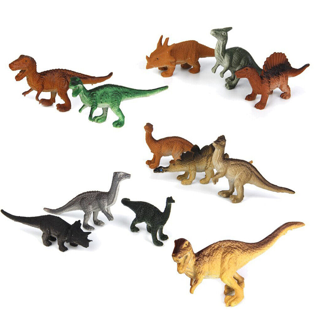 Assorted Toy Dinosaur Figures Playset - 12pcs