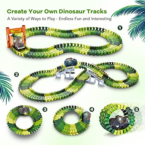 Dino World Race Track Playset with Cars