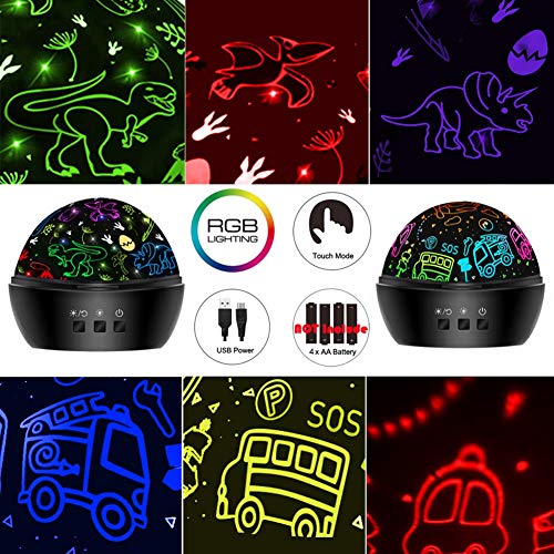Dino Projection Car Toys for 2-10 Years Old