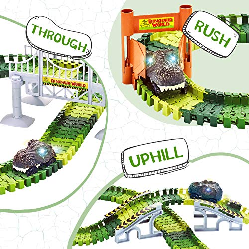 Dino World Race Track Playset with Cars
