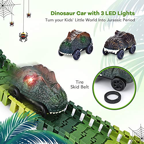 Dino World Race Track Playset with Cars
