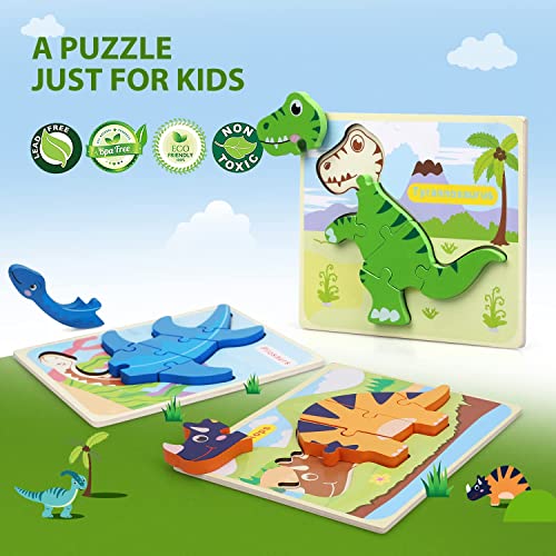 Dinosaur Puzzles for Toddlers & Kids