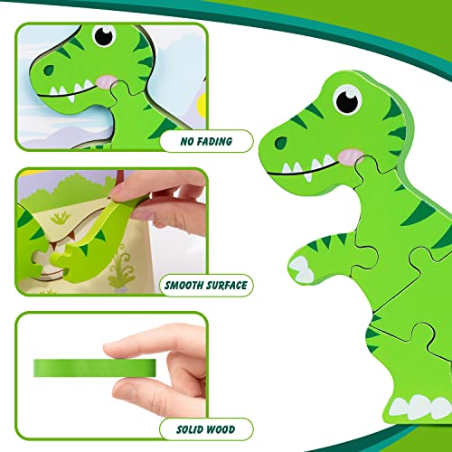 Dinosaur Puzzles for Toddlers & Kids