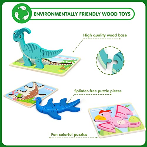 Dinosaur Puzzles for Toddlers & Kids