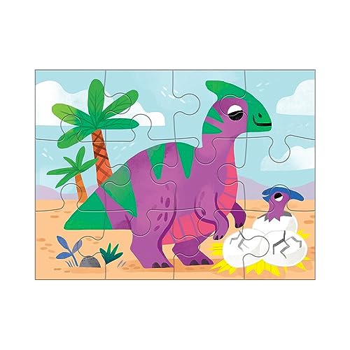 Dino Friends 4-Puzzle Set with Progression (Kids 2+)