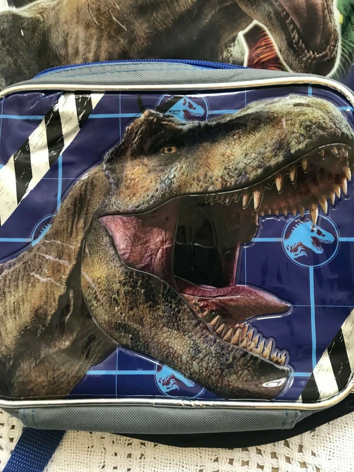 Jurassic World Boys Backpack With Lunch Bag 16" Book Bag School Supplies (2021)