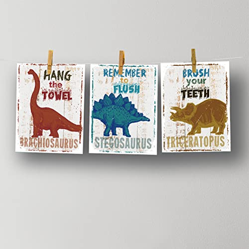 Dinosaur Wall Art Prints Set of 4