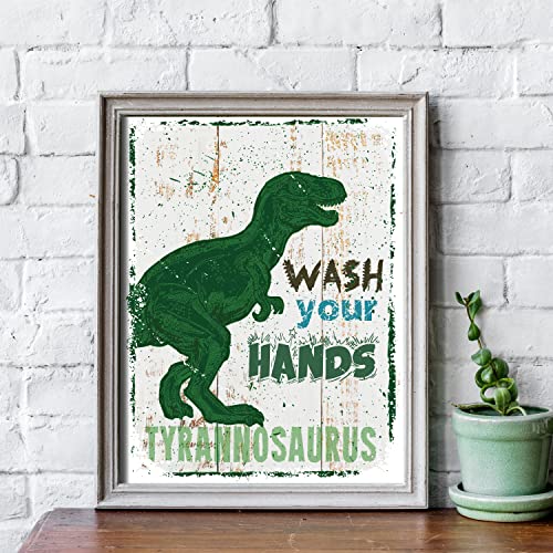 Dinosaur Wall Art Prints Set of 4