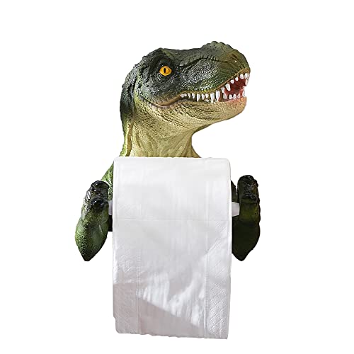 Dino Wall Mount Toilet Paper & Towel Holder