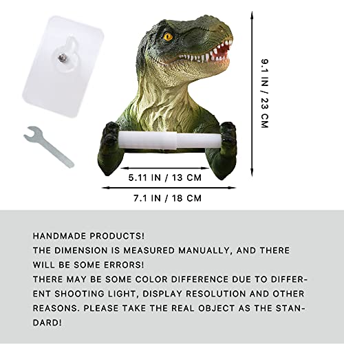 Dino Wall Mount Toilet Paper & Towel Holder