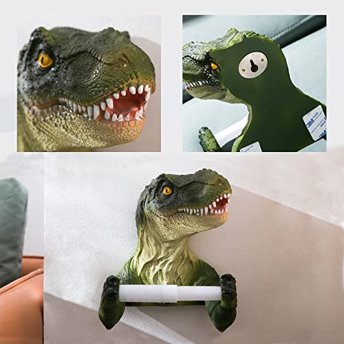 Dino Wall Mount Toilet Paper & Towel Holder