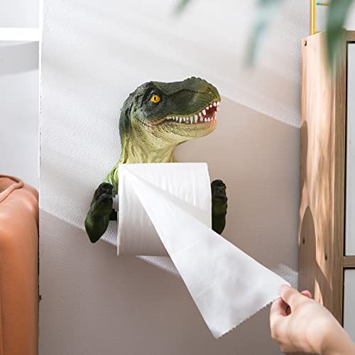 Dino Wall Mount Toilet Paper & Towel Holder