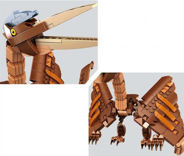 Pterodactyl & Fossil Building Blocks Set