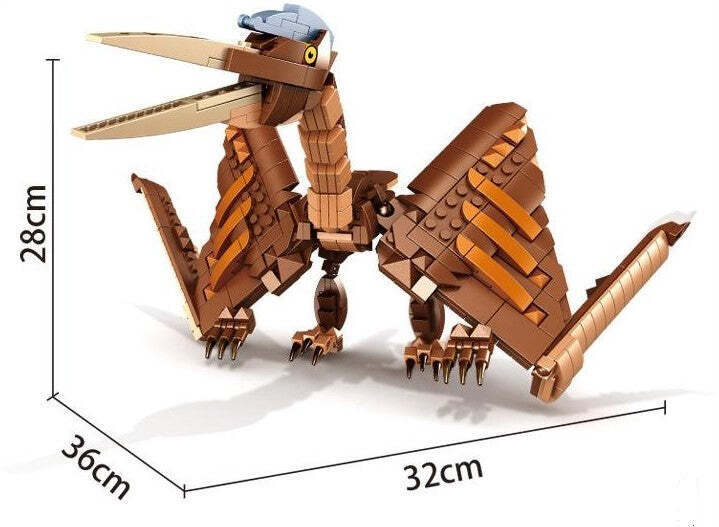 Pterodactyl & Fossil Building Blocks Set