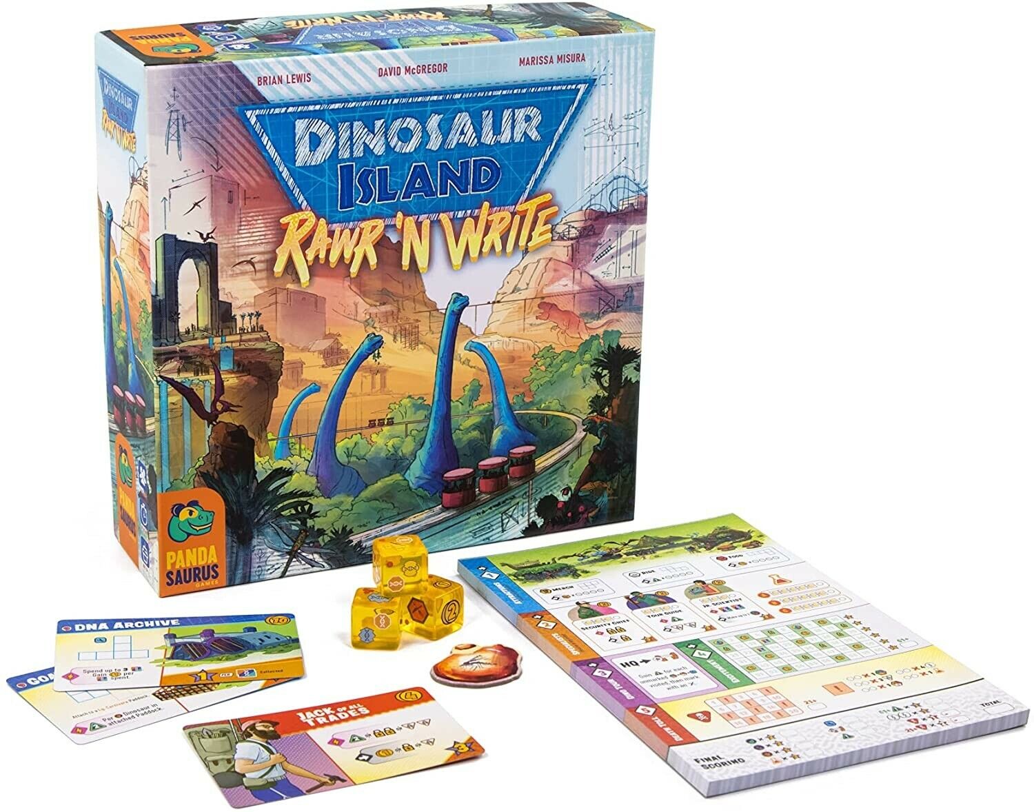 Pandasaurus Games Dinosaur Island: Rawr 'n Write Board Game