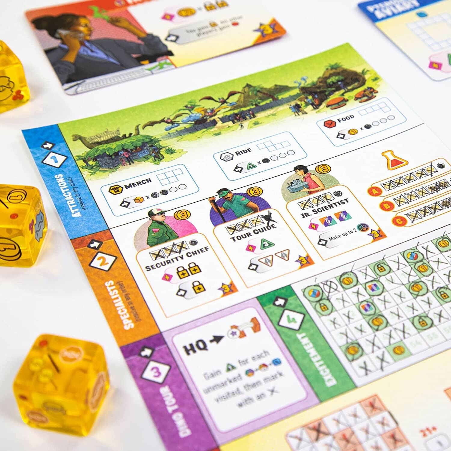Pandasaurus Games Dinosaur Island: Rawr 'n Write Board Game